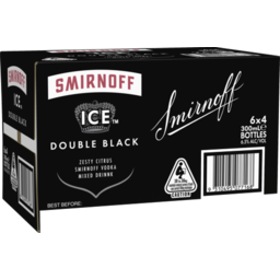 Photo of Smirnoff Ice Double Black Vodka 6.5% Bottle