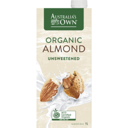 Photo of Australias Own Organic Almond Unsweetened Long Life Milk 1l