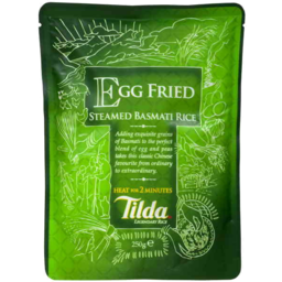 Photo of Tilda Rizazz Steamed Rice Egg Fried Basmati 250gm