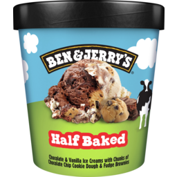 Photo of Ben & Jerrys Ice Cream Half Baked 458ml