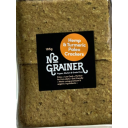 Photo of No Grainer - Hemp Turmeric Paleo Crackers