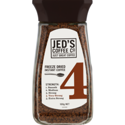 Photo of Jed's #4 Very Strong Instant Freeze Dried Coffee Jar 100g