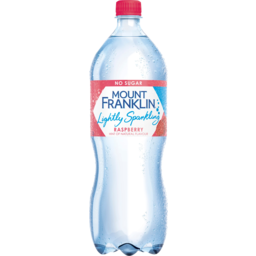 Photo of Mount Franklin No Sugar Raspberry Hint Of Natural Flavour Lightly Sparkling Water Bottle 1.25l