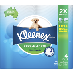 Photo of Kleenex Double Length Toilet Tissue 4 Pack