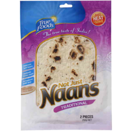 Photo of True Foods Traditional Naan Bread 2pk 250gm