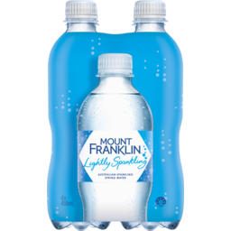 Photo of Mount Franklin Lightly Sparkling Water Multipack Bottles 4x450ml