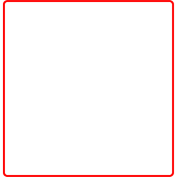 Photo of Red Border 60mm x 62mm Label