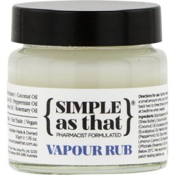 Photo of Simple As That Vapour Rub Adult 50g 