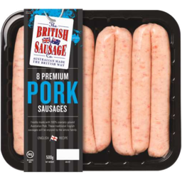 Photo of British Saus Thin Pork 500gm