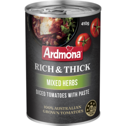 Photo of Ardmona Rich & Thick Diced Tomato with Paste Mixed Herbs 410g