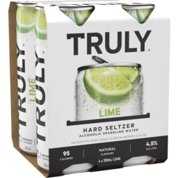 Photo of  Truly Hard Seltzer Lime 4 X 330ml 