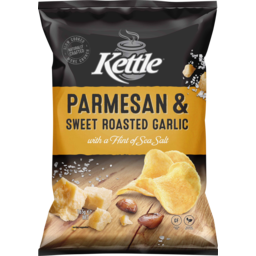 Photo of Kettle Parmesan & Sweet Roasted Garlic Chips 165g