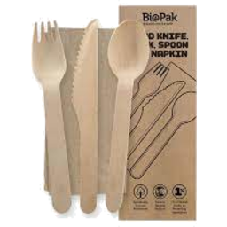 Photo of Biopak Wooden Cutlery Set