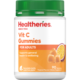 Photo of Healtheries Vitamin C Tropical Gummies For Adults 90 Pack