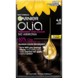 Photo of Garnier Olia Dark Brown Permanent Hair Colour Single Pack