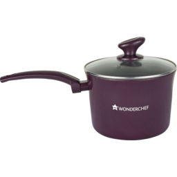 Photo of Wonderchef Everest Aluminium Sauce Pan with Lid 2.85 Litres/18cm - Purple