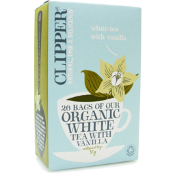 Photo of Clipper Organic White Tea/Vanilla 26s