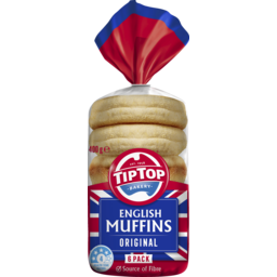Photo of Tip Top English Muffins Original 6 Pack 400g