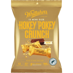 Photo of Whittaker's Chocolate Share Pack Hokey Pokey Crunch 12 Pack