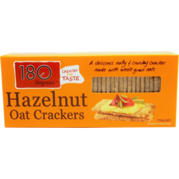 Photo of 180 Degrees Oat Crackers Hazelnut