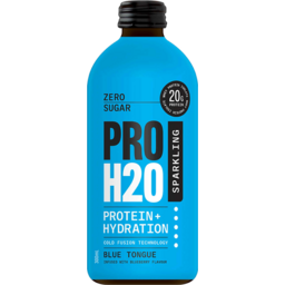 Photo of PROH20 Protein + Hydration Sparkling Water Blue Tongue