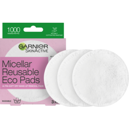 Photo of Garnier Micellar Reusable Eco Pads 3 Pack