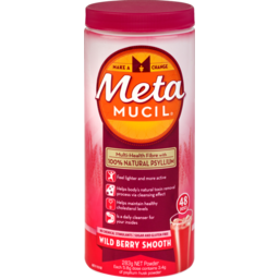 Photo of Metamucil Daily Fibre Supplement Wild Berry Smooth 48 Doses