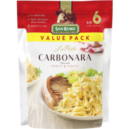 Photo of San Remo La Pasta Carbonara Pasta & Sauce Value Pack