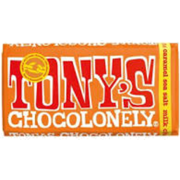 Photo of Tonys Chocolonely Caramel Sea Salt Milk Chocolate 180g