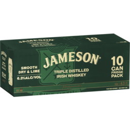 Photo of Jameson Irish Whiskey Smooth Dry & Lime 6.3% Can