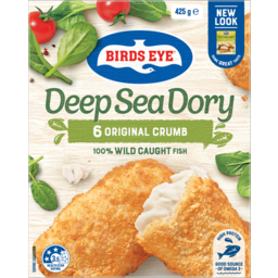 Photo of Birds Eye Wild Caught Deep Sea Dory In A Delicious Original Crumb Fish Portions 6 Pack