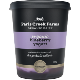 Photo of B.D Paris Creek Organic Yoghurt Blueberry 500g