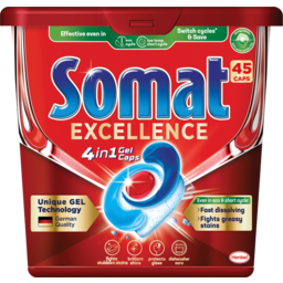 Photo of Somat Excellence 4 In 1 Gel Dishwasher Caps 45 Pack
