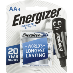 Photo of Energizer Ultimate Lithium Aa Batteries 4 Pack