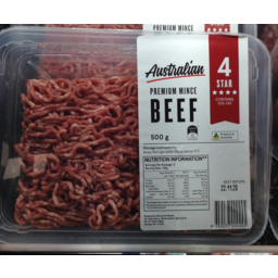 Photo of Aust 4 Star Beef Mince 500gm