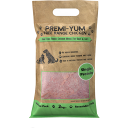 Photo of Premi-Yum Free Range Chicken Mince For Dogs & Cats (2kg)