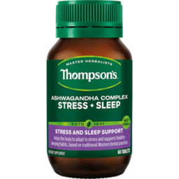 Photo of Thompsons Ashwagandha Complex Stress & Sleep 60 Pack