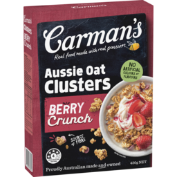 Photo of Carman's Aussie Oat Clusters Berry Crunch 450g 450g