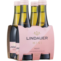 Photo of Lindauer Classic Mini Rose Bottles 4 Pack 4x200ml