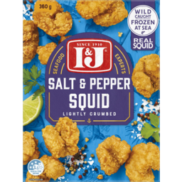 Photo of I&J Lightly Crumbed Salt & Pepper Squid 360g