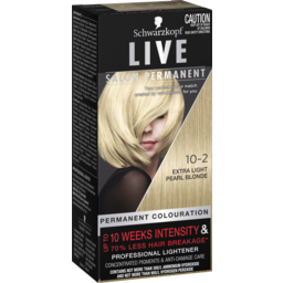 Photo of Schwarzkopf Live Salon Permanent 10-2 Extra Light Pearl Blonde