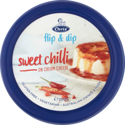 Photo of Chris Flip & Dip Sweet Chilli On Cream Cheese 200g