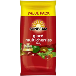 Photo of Sunbeam Glace Cherries Multi Vp 200gm