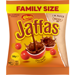 Photo of Allen's Jaffsas Orange Chocolate 300g
