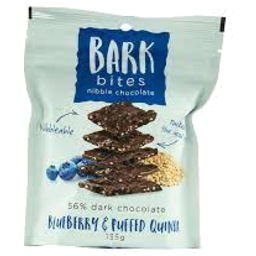 Photo of Bark Bites Nibble Chocolate Blueberry & Puffed Quinoa 135gm