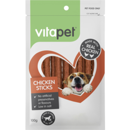 Photo of Vitapet Jer High Chicken Flavour Dog Snack 100g