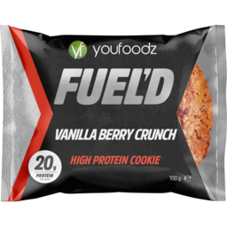 Photo of Youfoodz Fuel'd Vanilla Berry Crunch High Protein Cookie 100g 100g