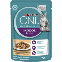 Photo of Purina One Adult Indoor With Chicken In Gravy Wet Cat Food