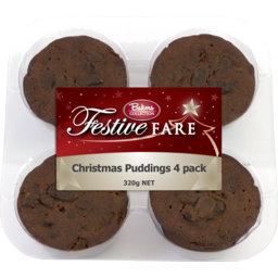 Photo of Baker's Collection Christmas Pudding 4pk 320g