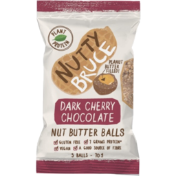 Photo of Nutty Bruce Snackballs Dark Cherry Chocolate Nut Butter 70g